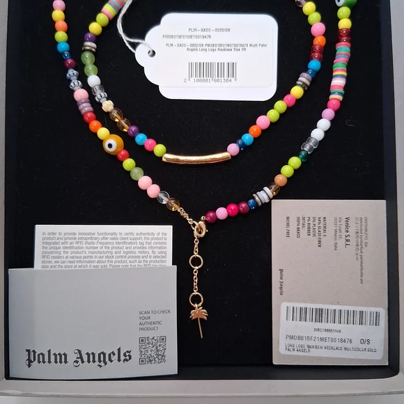 Palm Angels Multicolor Beaded Necklace - Picture 3 of 4